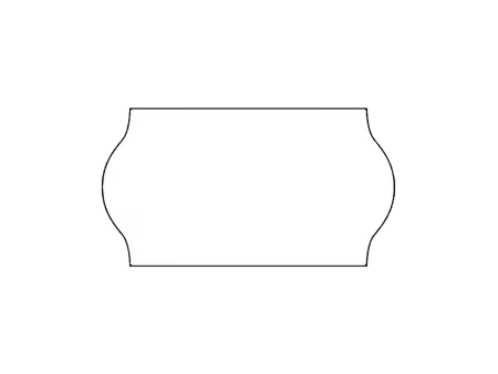 42 ROULEAUX DE 15000 &Eacute;TIQUETTES 22x12mm BLANC