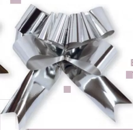  5 NOEUDS PAPILLON 50MM/115CM MIROIR BORDEAUX