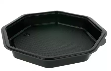 50 Assiettes + Couvercles Octo 23x23x5 NOIR