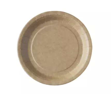 50 Assiettes Carton 230mm KRAFT