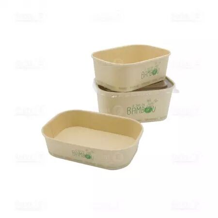 50 Barquettes Bambou Enduit 750cc