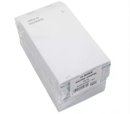 50 Blocs Ma&icirc;tre d\'hotel DUPLI 80x150mm / 1971
