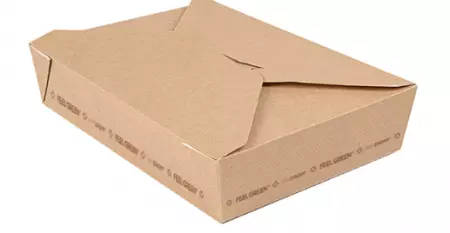 50 BO&Icirc;TES AM&Eacute;RICAINES MICRO-ONDABLES \'THEPACK\' 1470 ML 220 G/M2 19,6x14x4,5 CM NATUREL CARTON ONDUL&Eacute; NANO-MICRO