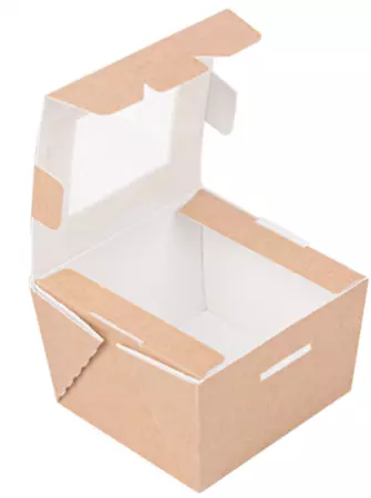 50 boites avec fenetre 300ml 8x7.5x5.5