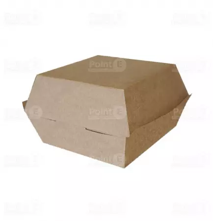 50 Bo&icirc;tes burger - Carton - Enduction PE - Couvercles attenants