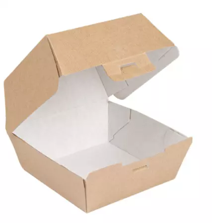 50 Boites Burger 220gr 14x12.5x9cm BRUN