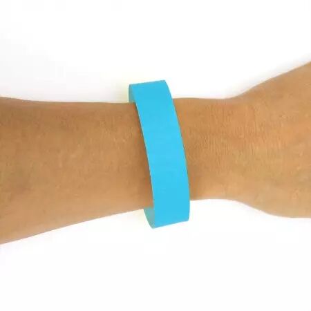 50 Bracelets BLEU identification papI