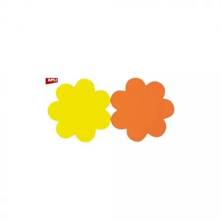 50 FLEURS ORANGE ET JAUNE DIAM 8