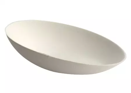 50 Mini Coupelles 79x52 Ovale Pulpe de Canne &agrave; Sucre