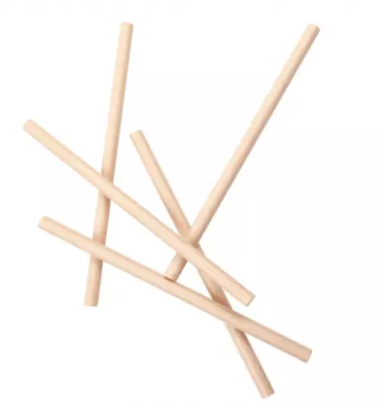 50 Pailles Droites D1x21cm KRAFT