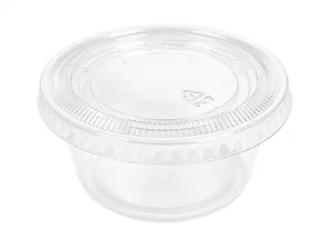 50 Pots et Couvercles 100ml TRANSPARENT