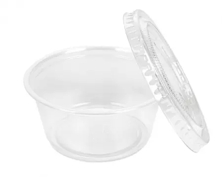 50 Pots et Couvercles 100ml TRANSPARENT