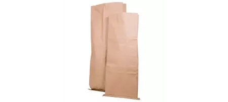 50 Sacs &eacute;corn&eacute;s Kraft 3 Plis 500+100x1200 Fond Cousu