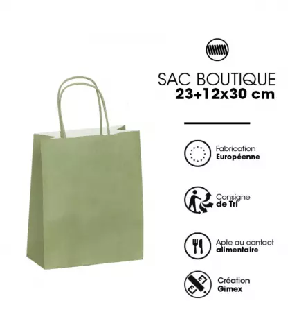 50 SACS FESTIVAL VERT AMANDE P.TORS K. 90G - 23+13X30CM