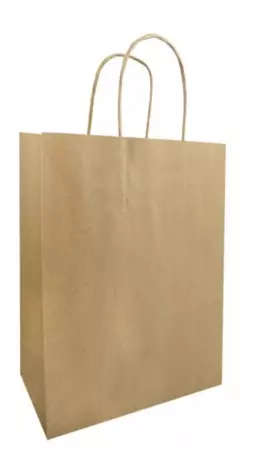 50 SACS KRAFT 2 BOUTEILLES POIGN&Eacute;ES TORSAD&Eacute;ES 18+8X39 