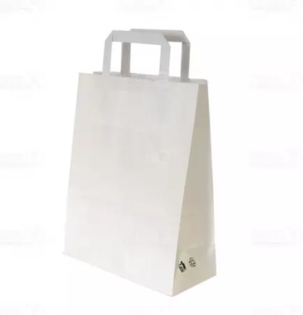 50 Sacs Kraft P Plates 70gr 22+10x28 BLANC / CAKW2228