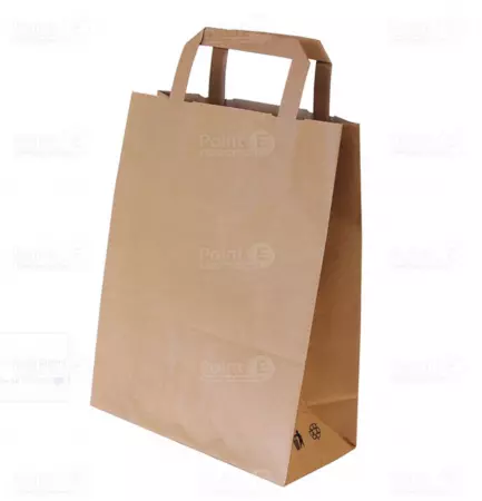 50 Sacs Kraft P Plates 70gr 22+10x28 BRUN