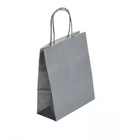 50 Sacs Kraft Tendance 18+8x22 ARGENT / 21328