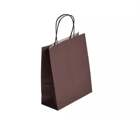 50 Sacs Kraft Tendance 18+8x22 CHOCOLAT / 21385