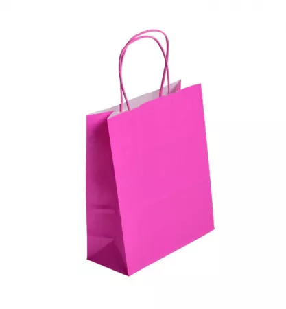 50 Sacs Kraft Tendance 18+8x22 ROSE / 21372