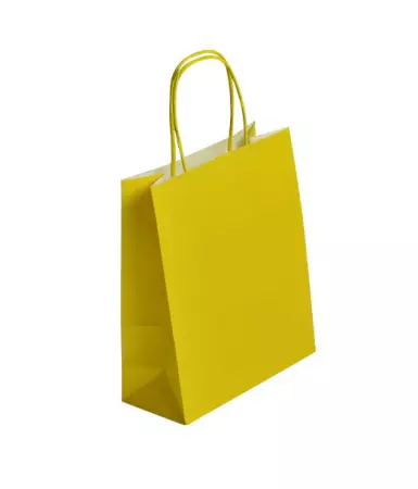 50 Sacs Kraft Tendance 23+12x30 JAUNE / 21283