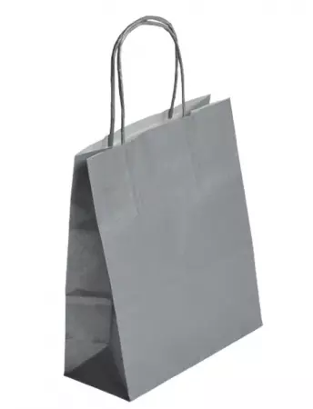 50 Sacs Kraft Tendance 35+14x40 ARGENT / 21335