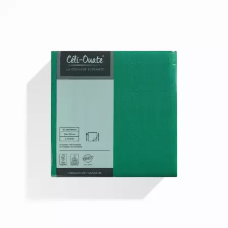 50 Serviettes C&eacute;liouate 38x38 VERT LUMIERE