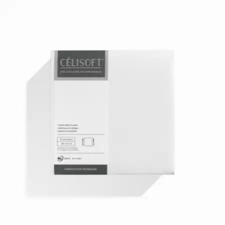 50 Serviettes Intiss&eacute; 40x40 BLANC