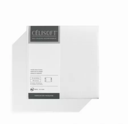 50 Serviettes Intiss&eacute; 40x40 BLANC