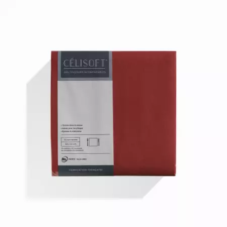 50 Serviettes Intiss&eacute; 40x40 BORDEAUX