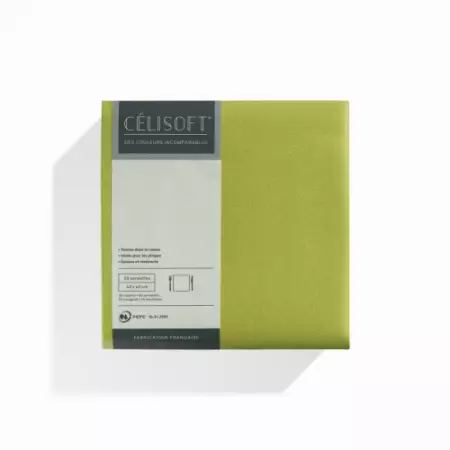 50 Serviettes Intiss&eacute; 40x40 CHARTREUSE