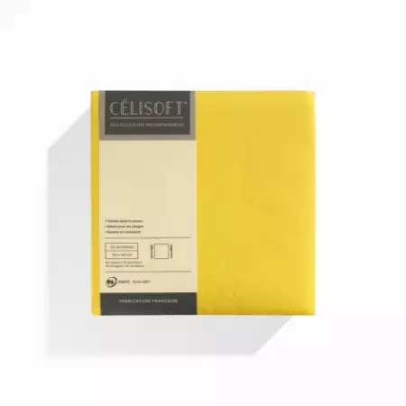 50 Serviettes Intiss&eacute; 40x40 CITRON