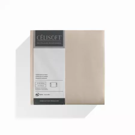 50 Serviettes Intiss&eacute; 40x40 LIN