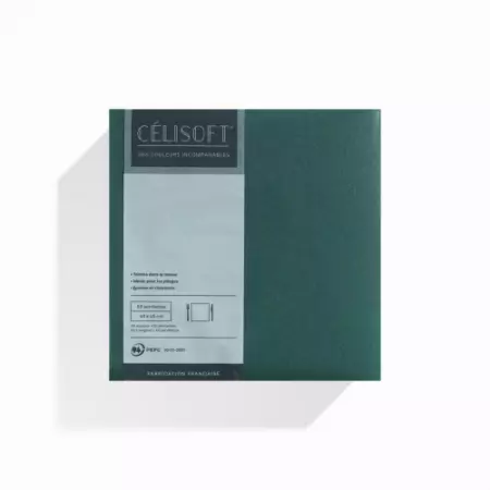 50 Serviettes Intiss&eacute; 40x40 VERT SAPIN