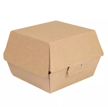 500 Boites Burger 220gr 14x12.5x9cm BRUN