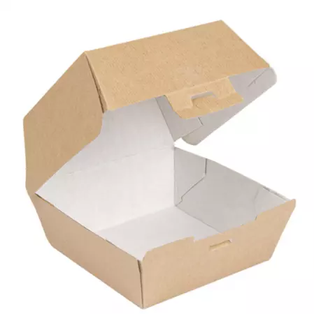 500 Boites Burger 220gr 14x12.5x9cm BRUN
