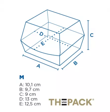 500 Boites Burger 220gr 14x12.5x9cm BRUN