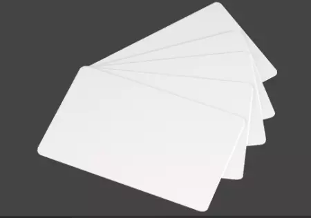 500 Cartes 54x86mm PVC BLANC
