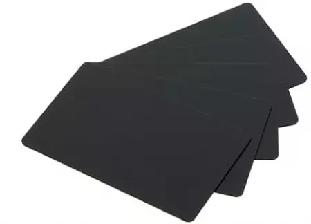 500 Cartes 54x86mm PVC NOIR