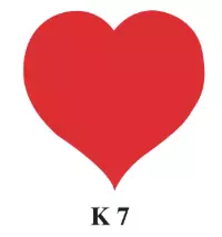 500 ETIQUETTES COEUR ROUGE / ETK7