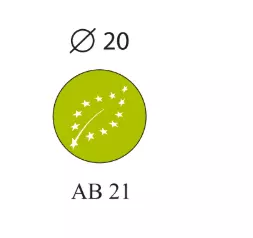 500 Etiquettes Euro AB D20 Vert