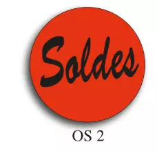 500 Etiquettes Fluo Orange SOLDES