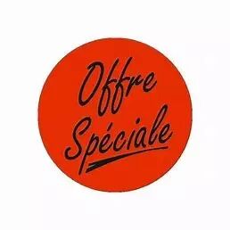 500 &eacute;tiquettes Fluo Rouge OFFRE SPECIALE