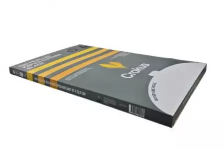 500 FEUILLES PAPIER CUISSON BLANC 41GR SILICONE DOUBLE FACE 53X32.5CM