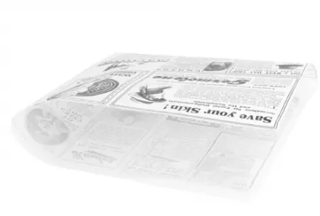 500 PAPIERS INGRAISSABLES OUVERT 2 C&Ocirc;T&Eacute;S FAST FOOD \'TIMES\' 35 G/M2 17x18 CM BLANC PARCH.INGRAISSABLE