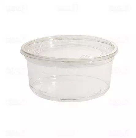 500 Pots &agrave; salade \ Fra&icirc;cheur\  - PET - Couvercles s&eacute;par&eacute;s 240 ml &Oslash; 116,5 x h 48 mm