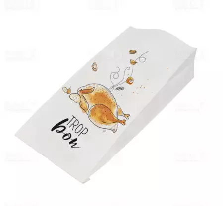 500 Sacs Poulet kraft 70gr Imp 17+7,5x35,5 / KRIN5001PTE