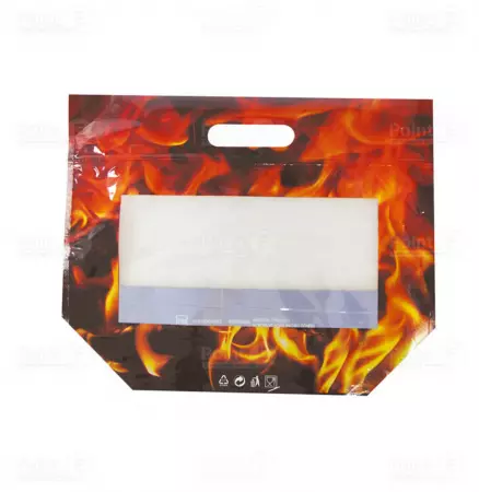 500 Sacs poulets Zip 35x29+7.5cm