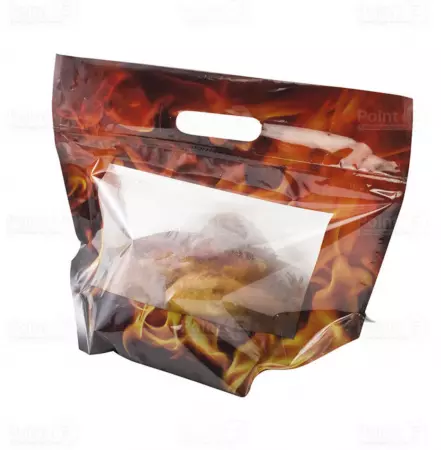 500 Sacs poulets Zip 35x29+7.5cm