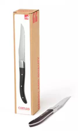 6 COUTEAUX STEACK ACR NOIR